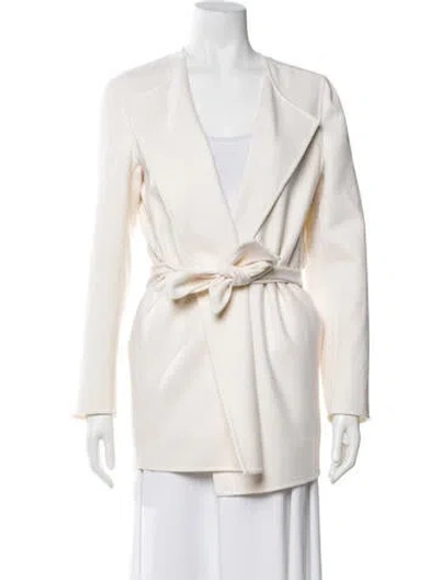 Pre-owned Max Mara Virgin Wool Jacket In Neutral