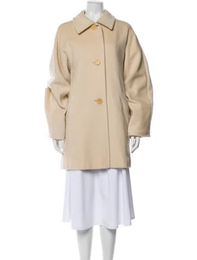 Pre-owned Max Mara Virgin Wool Jacket In Neutral