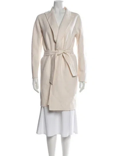 Pre-owned Max Mara Virgin Wool Jacket In Neutral