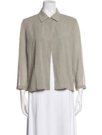 Pre-owned Max Mara Virgin Wool Jacket In Neutrals