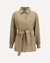 Max Mara Virgin Wool Jacket-shirt In Brown