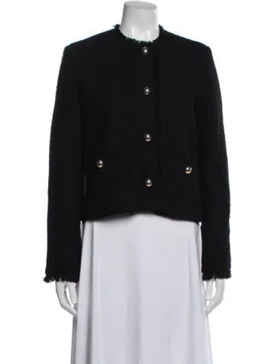 Pre-owned Max Mara Virgin Wool Jacket W/ Tags In Blue