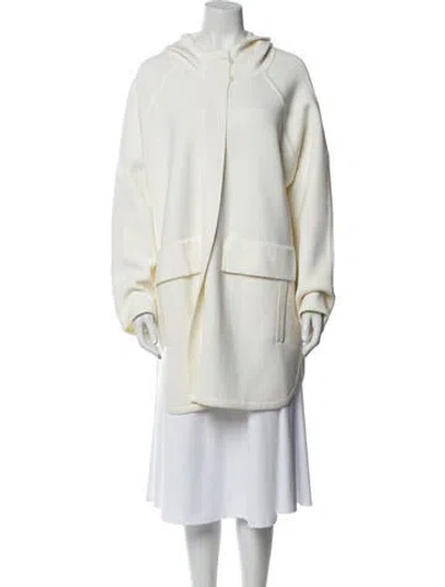 Pre-owned Max Mara Virgin Wool Jacket W/ Tags In White