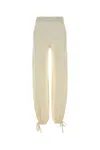 Max Mara Virgin Wool Joggers In White