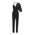 Max Mara Virgin Wool Jumpsuit In Black
