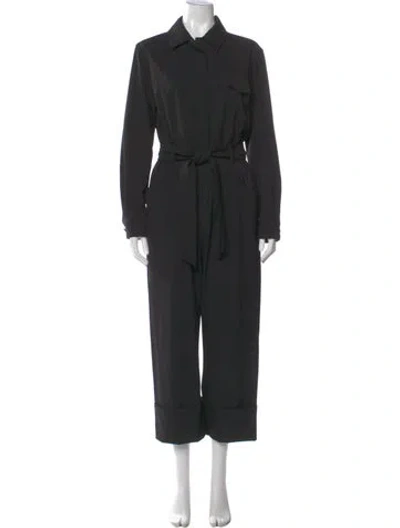 Pre-owned Max Mara Virgin Wool Jumpsuit In Grey