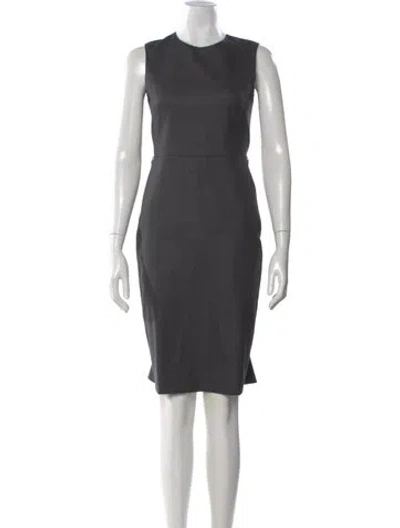 Pre-owned Max Mara Virgin Wool Knee-length Dress In Multi