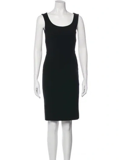 Pre-owned Max Mara Virgin Wool Knee-length Dress W/ Tags In Green
