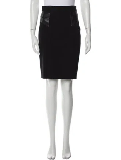 Pre-owned Max Mara Virgin Wool Knee-length Skirt In Blue