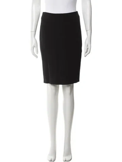 Pre-owned Max Mara Virgin Wool Knee-length Skirt In Gray