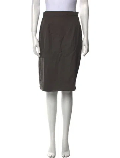 Pre-owned Max Mara Virgin Wool Knee-length Skirt In Multi