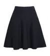 Max Mara Ubalda Virgin Wool Miniskirt In Blue