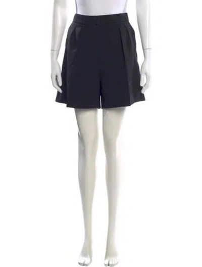 Pre-owned Max Mara Virgin Wool Mini Shorts In Blue