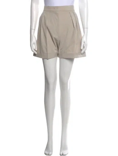 Pre-owned Max Mara Virgin Wool Mini Shorts In Multi