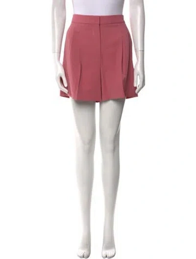 Pre-owned Max Mara Virgin Wool Mini Shorts In Pink