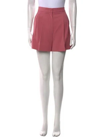 Pre-owned Max Mara Virgin Wool Mini Shorts W/ Tags In Pink