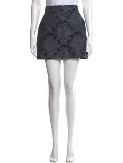 Pre-owned Max Mara Virgin Wool Mini Skirt In Brown