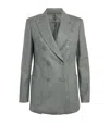 Max Mara Virgin Wool Palomba Blazer In Green