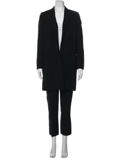 Pre-owned Max Mara Virgin Wool Pant Set In Black