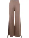Max Mara Virgin Wool Pants In Brown