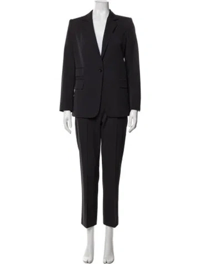 Pre-owned Max Mara Virgin Wool Pantsuit In Black