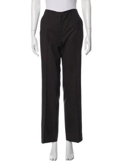 Pre-owned Max Mara Virgin Wool Pantsuit In Brown