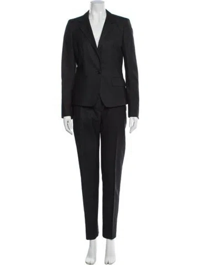 Pre-owned Max Mara Virgin Wool Pantsuit In Gray