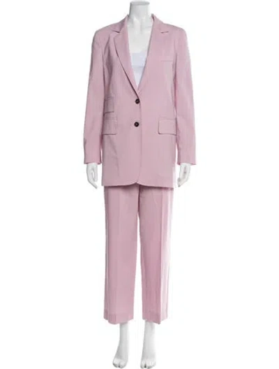 Pre-owned Max Mara Virgin Wool Pantsuit In Purple
