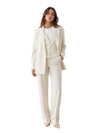 Max Mara Virgin Wool Sheath Dress In White