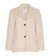 Max Mara Virgin Wool Short Jacket In Sand