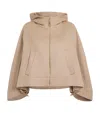 Max Mara Virgin Wool-silk-cashmere Poncho In Beige