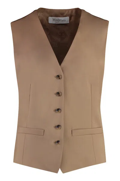 Max Mara Virgin Wool Single-breast Waistcoat