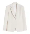 Max Mara Virgin Wool Single-breasted Blazer In White