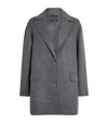 Max Mara Virgin Wool Single-breasted Jacket In Gray
