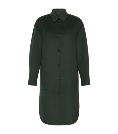 Max Mara Virgin Wool Single-breasted Coat In Black