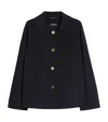 Max Mara Virgin Wool Single-breasted Jacket In Blue