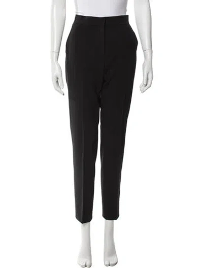 Pre-owned Max Mara Virgin Wool Straight Leg Pants In Gray