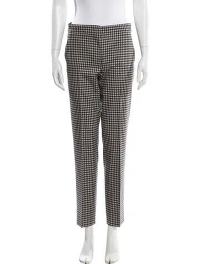 Pre-owned Max Mara Virgin Wool Straight Leg Pants In Neutral