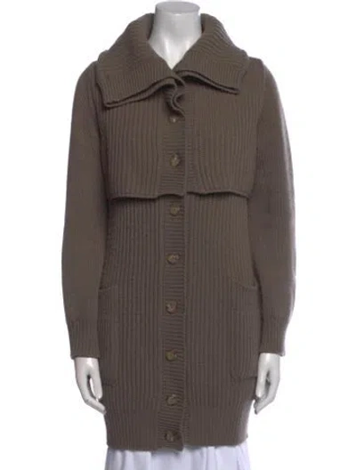 Pre-owned Max Mara Virgin Wool Sweater In Brown