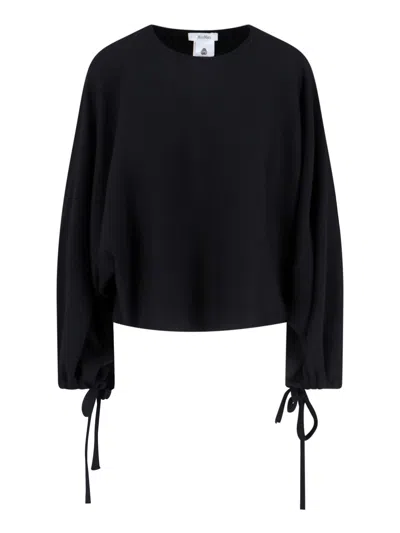 Max Mara Virgin Wool Sweater 'frais' In Black