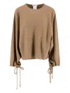 Max Mara Virgin Wool Sweater Frais In Brown
