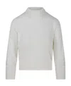 Max Mara Wool Cashmere Turtleneck Sweater In White