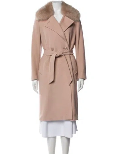 Pre-owned Max Mara Virgin Wool Trench Coat In Multi