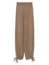 Max Mara Nigeria Pure Virgin Wool Trousers In Brown