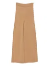 Max Mara Wool And Cashmere Trousers In Brown