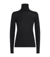 Max Mara Patroni Striped Turtleneck Sweater In Black
