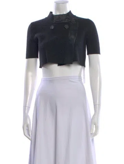 Pre-owned Max Mara Virgin Wool Turtleneck Sweater In Black