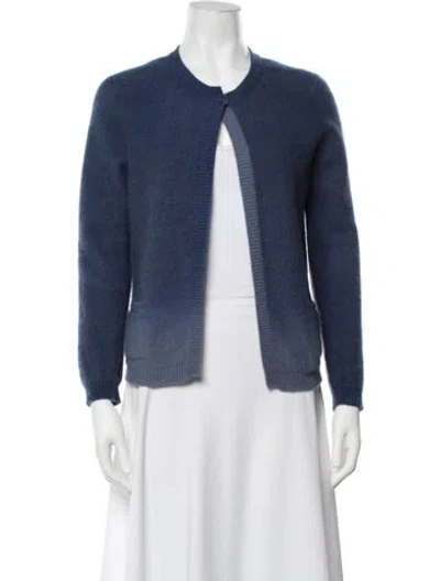 Pre-owned Max Mara Virgin Wool Turtleneck Sweater In Blue