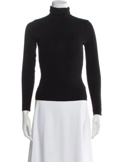 Pre-owned Max Mara Virgin Wool Turtleneck Sweater In Gray