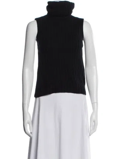 Pre-owned Max Mara Virgin Wool Turtleneck Sweater In Gray